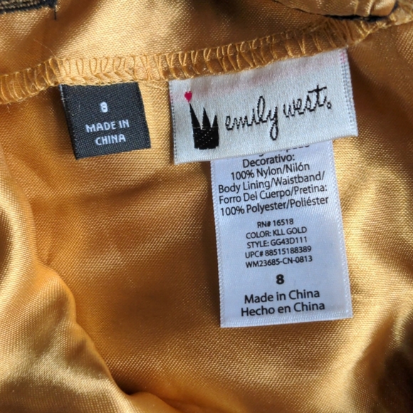 Emily west formal leopard print dress size 8 - Picture 3 of 3